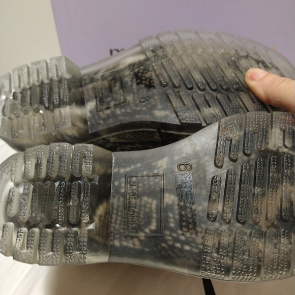 Madden Girl Snake Skin Rubber Rain Combat Boots - Picture 4 of 11